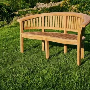 Longleat banana three seat bench